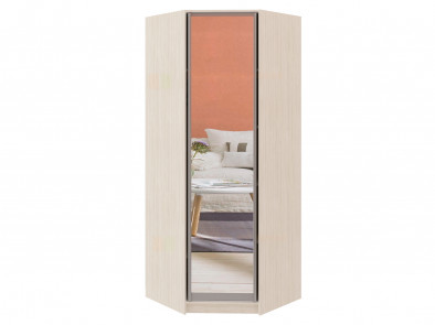 Угловой шкаф диагональный распашная дверь с зеркалом Модерн 120